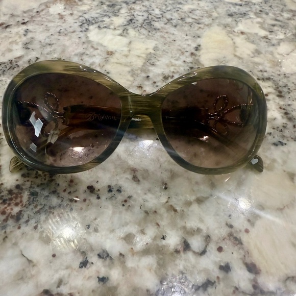 BRIGHTON McKinney Tortoise Shell Sunglasses w/Swarovski Crystals - Picture 1 of 3